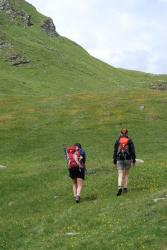 Sortie du vallon du Clou